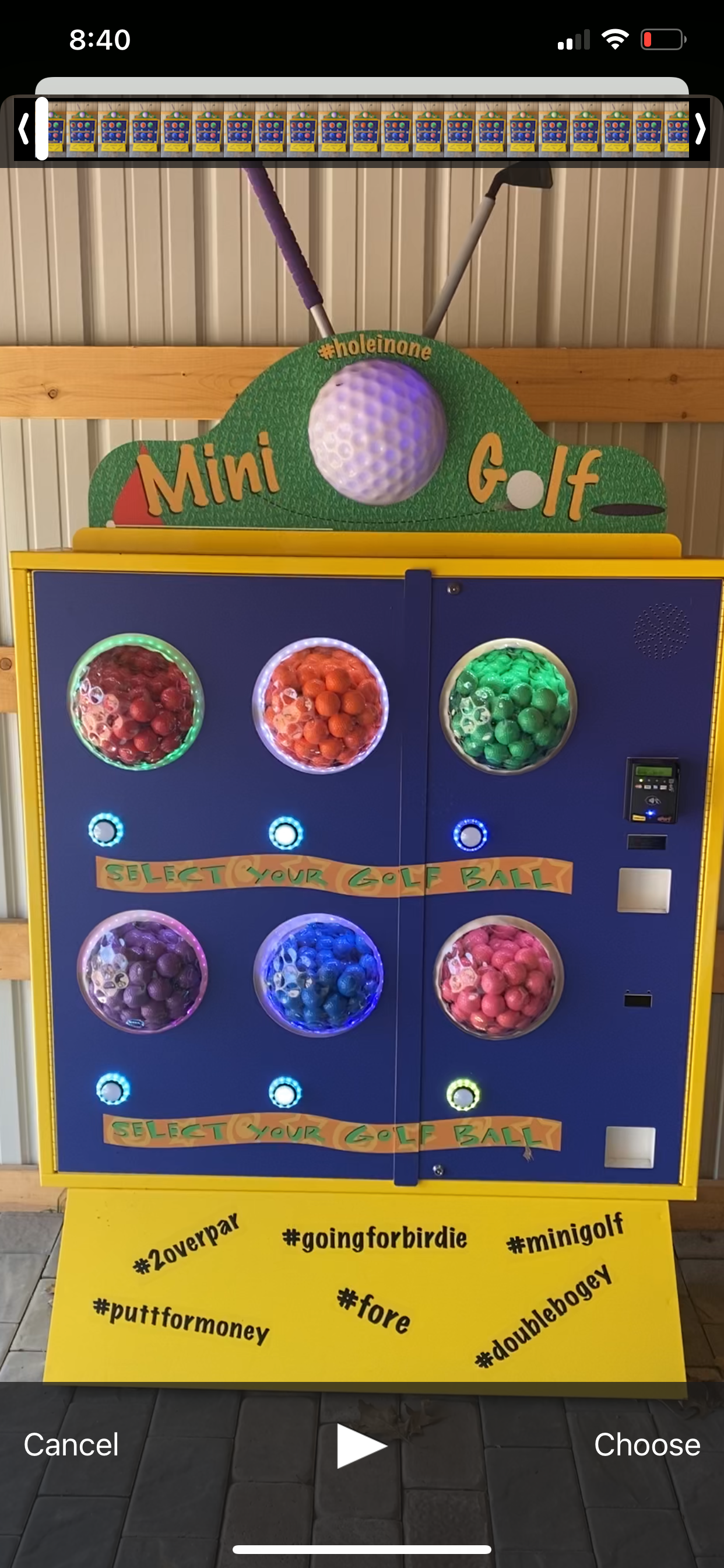 MINI GOLF MACHINE